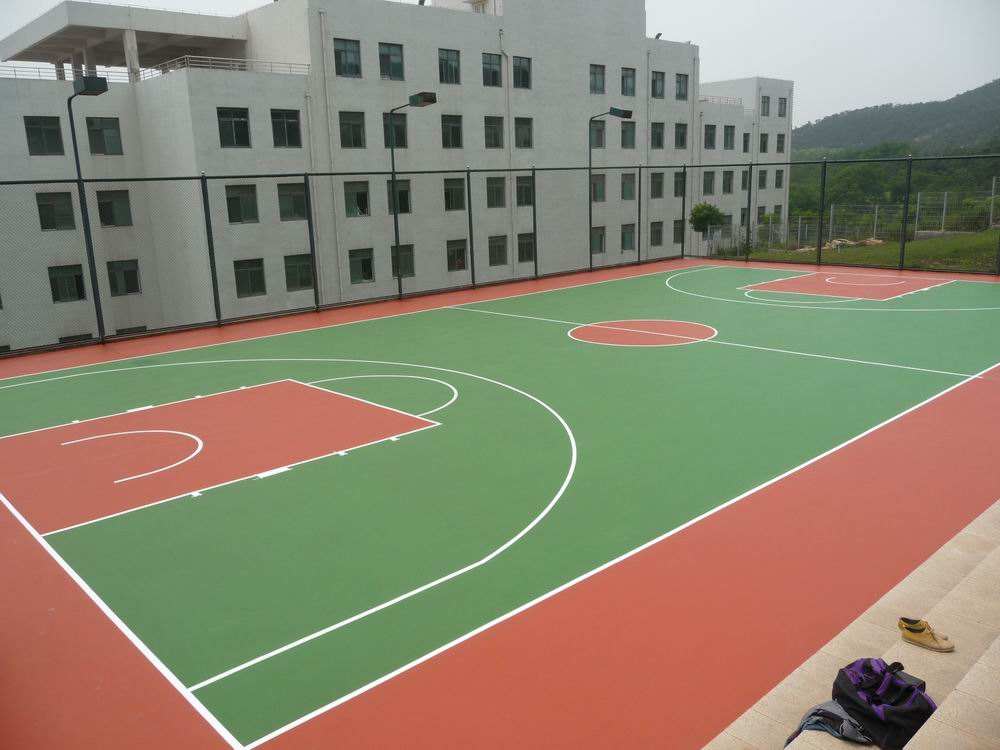 舟山橡膠顆粒籃球場