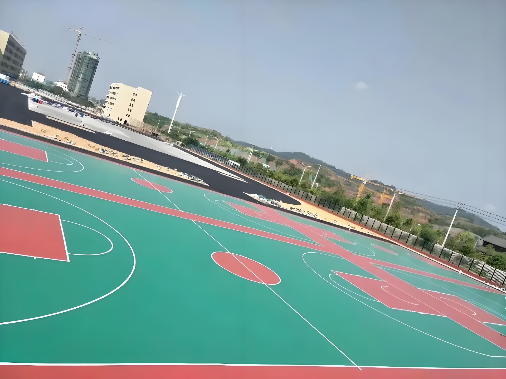 矽PU籃球場